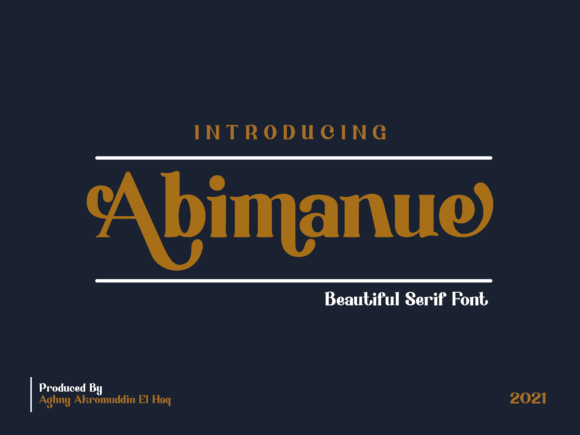 Abimanue: The Authentic Display Font for Bold Designs