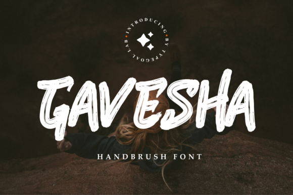 Gavesha: The Brushed Font for Bold Designs
