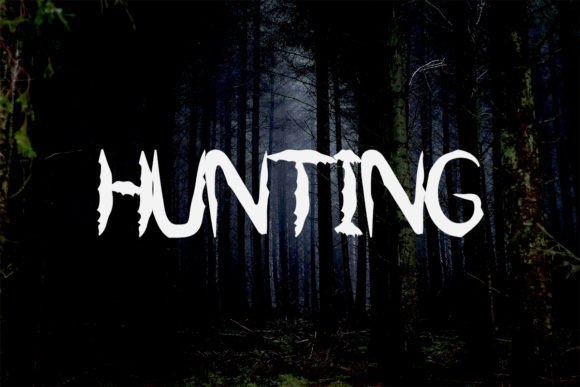 Hunting Font: A Spooky Choice for Halloween Decor and Creative Projects