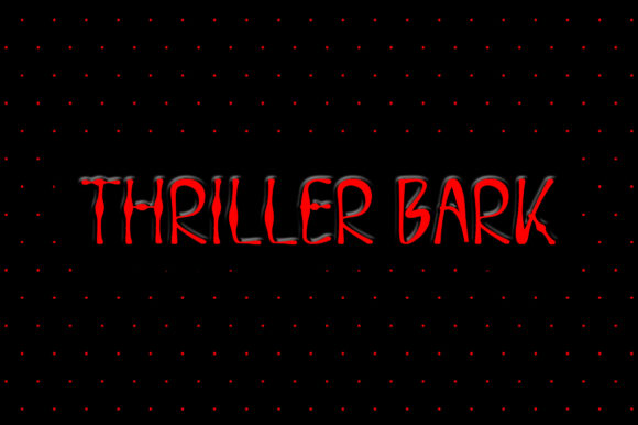 Thriller Bark: The Spooky Font for Your Halloween Creations