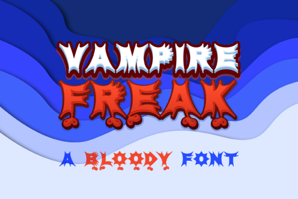 Vampire Freak: The Quirky Display Font That Brings Spooky Charm to Life